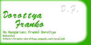 dorottya franko business card